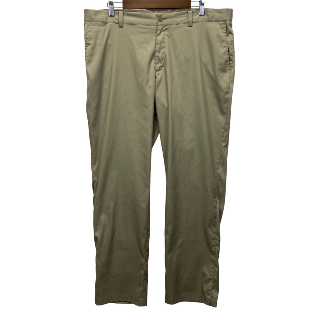 Nike Golf Tour Performance Dri-FIT Khaki Pants Mens 38x32 Tan 639779-235 Stretch
